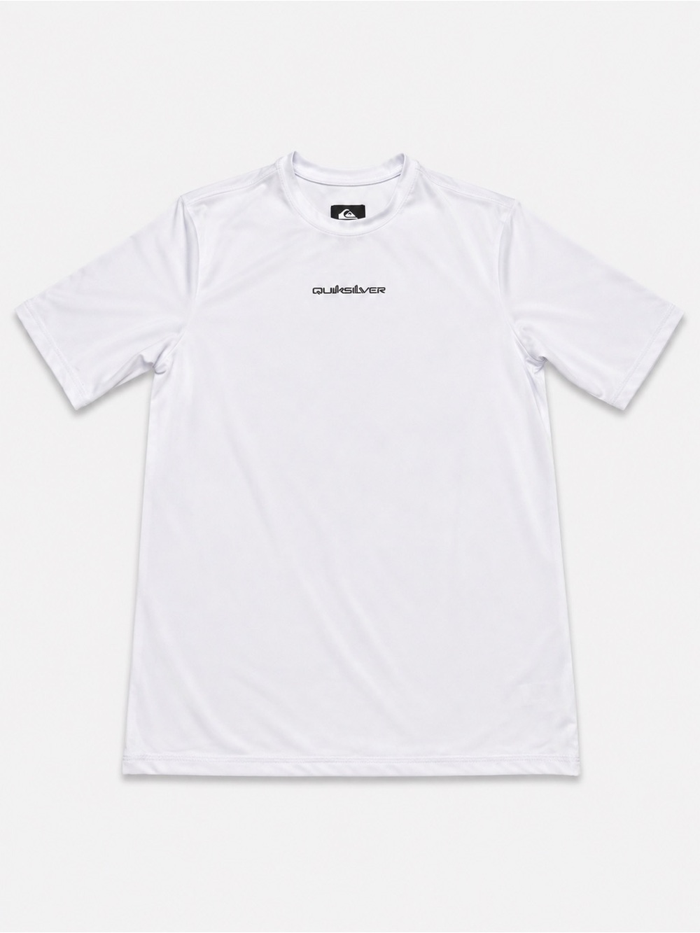 Quiksilver Drifit White Crew Neck Logo Tee